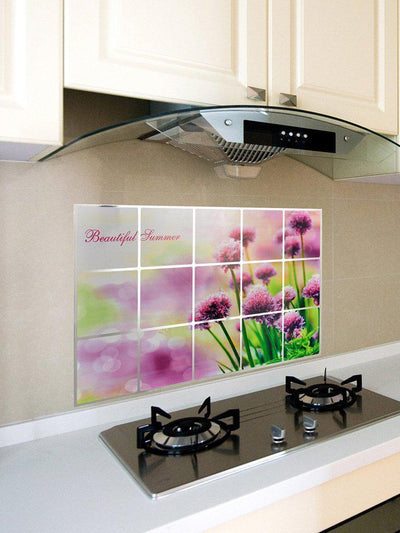 Flower Pattern Oil Proof Sticker-others-Des Mess
