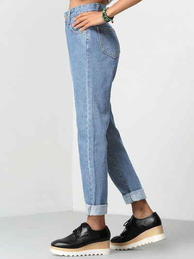 Rolled Up Mom Jeans-bottom-Des Mess