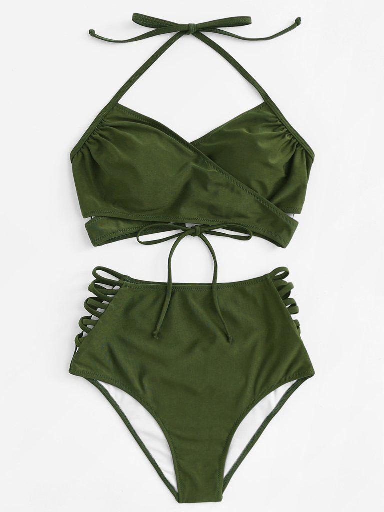 Cross Wrap Strappy Bikini Set--Des Mess