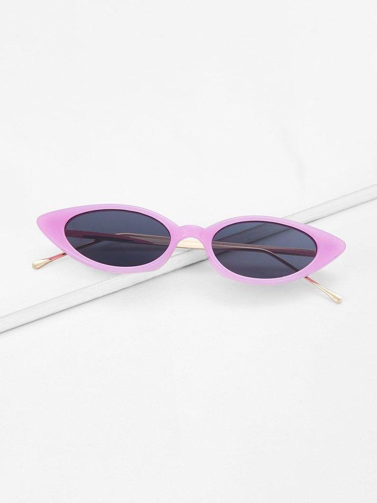 Cat Eye Metal Temple Sunglasses-accessories-Des Mess