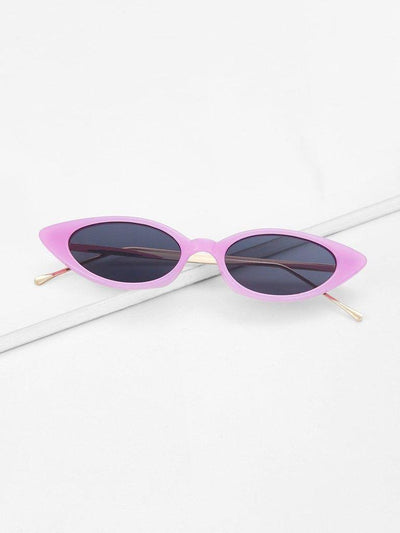 Cat Eye Metal Temple Sunglasses-accessories-Des Mess