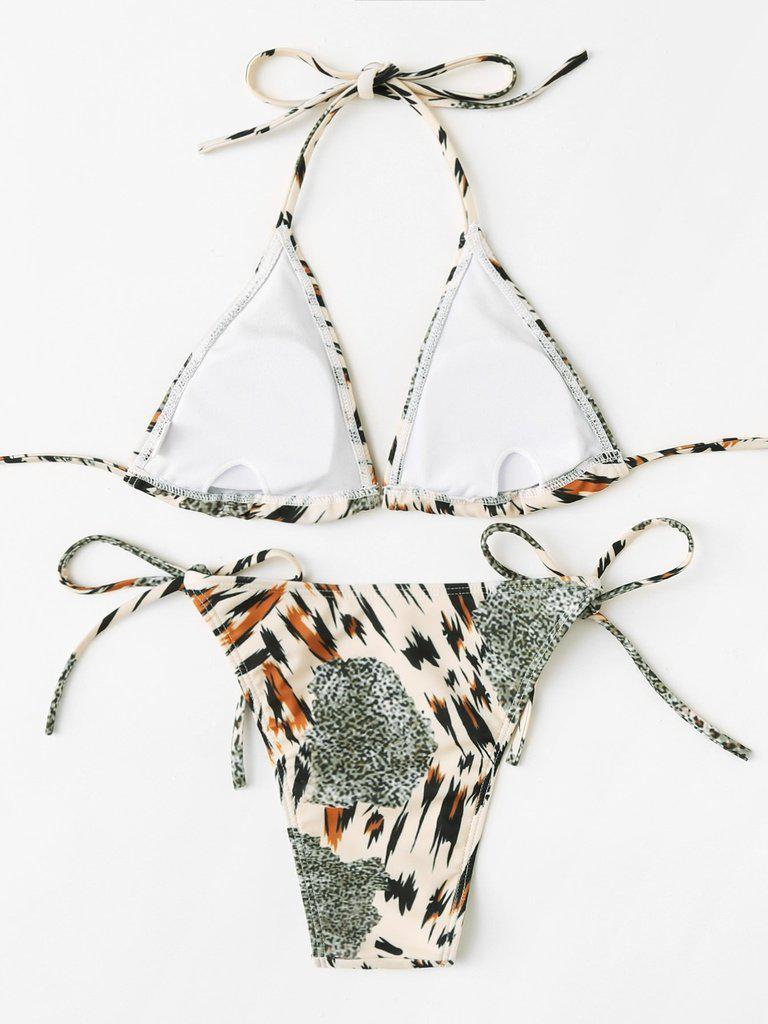 Self Tie Bikini Set--Des Mess