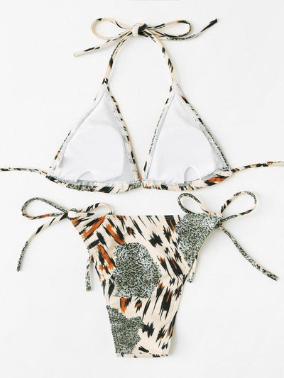 Self Tie Bikini Set--Des Mess