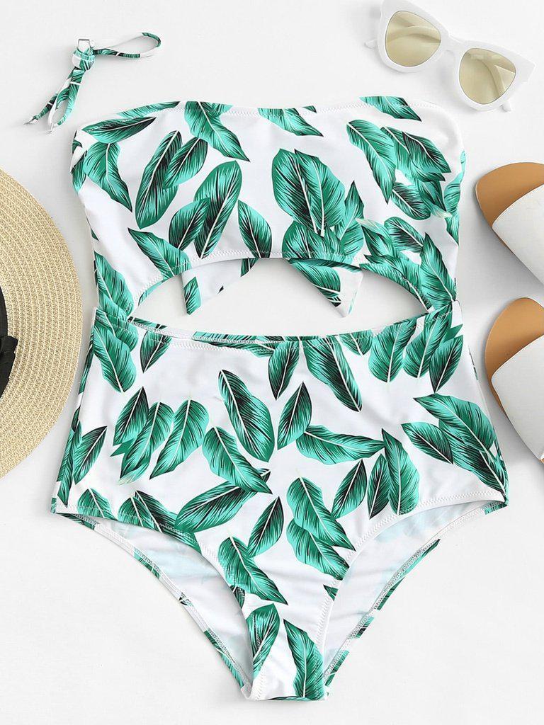 Detachable Straps Cut Out Swimsuit-swimwear-Des Mess