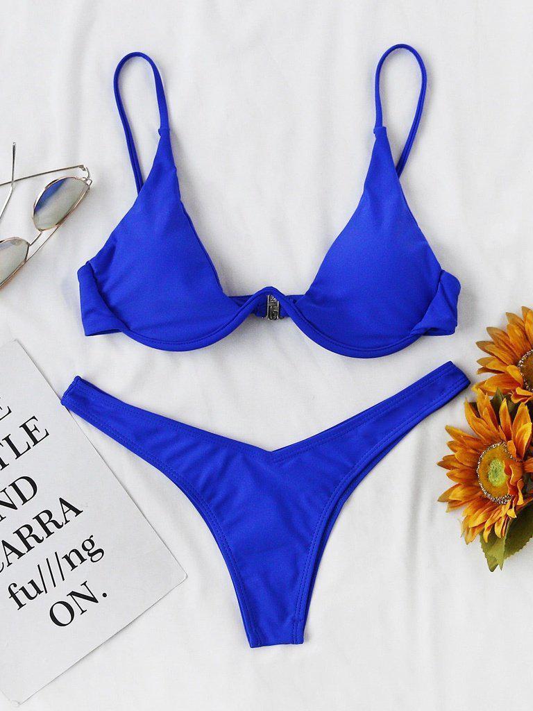 Sexy Triangle Bikini Set-swimwear-Des Mess