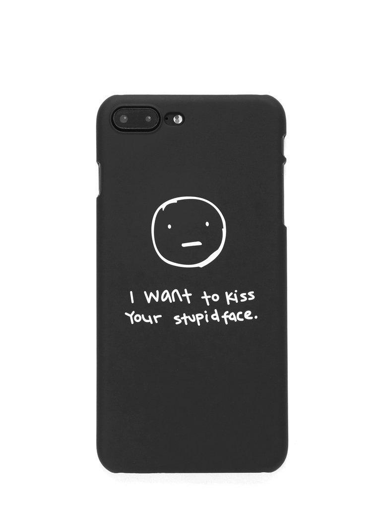 Slogan Print iPhone Case-others-Des Mess