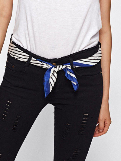 Striped Print Bandana-accessories-Des Mess