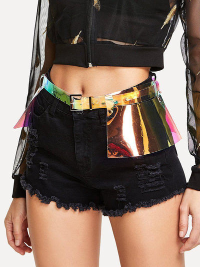 Iridescent Exaggerated Belt-accessories-Des Mess