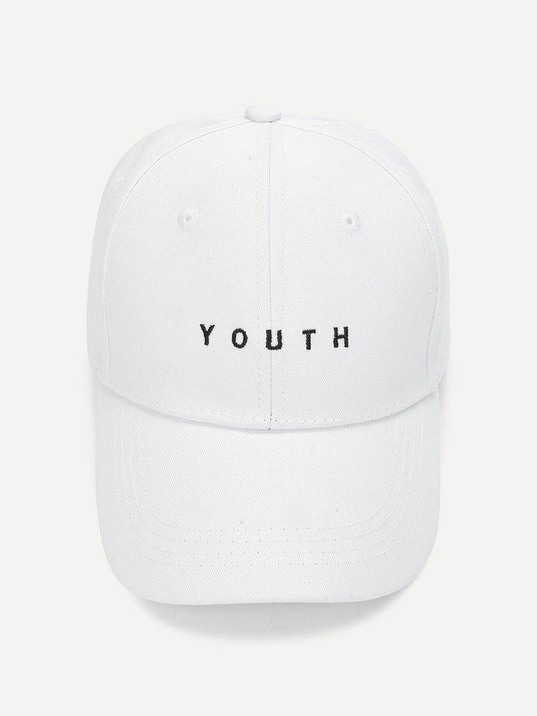Embroidered Letter Baseball Cap--Des Mess