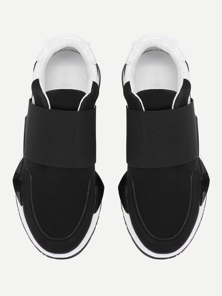 Two Tone Slip On Sneakers-shoes-Des Mess