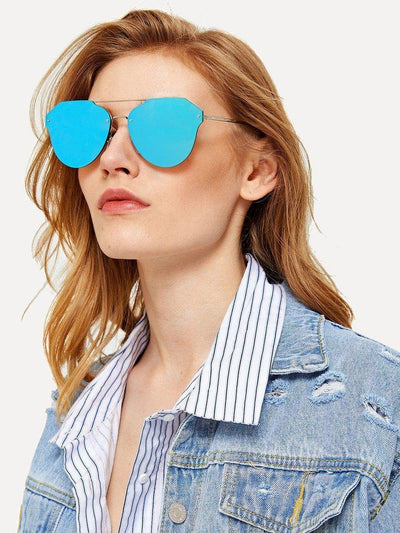 Flash Lens Rimless Sunglasses-accessories-Des Mess