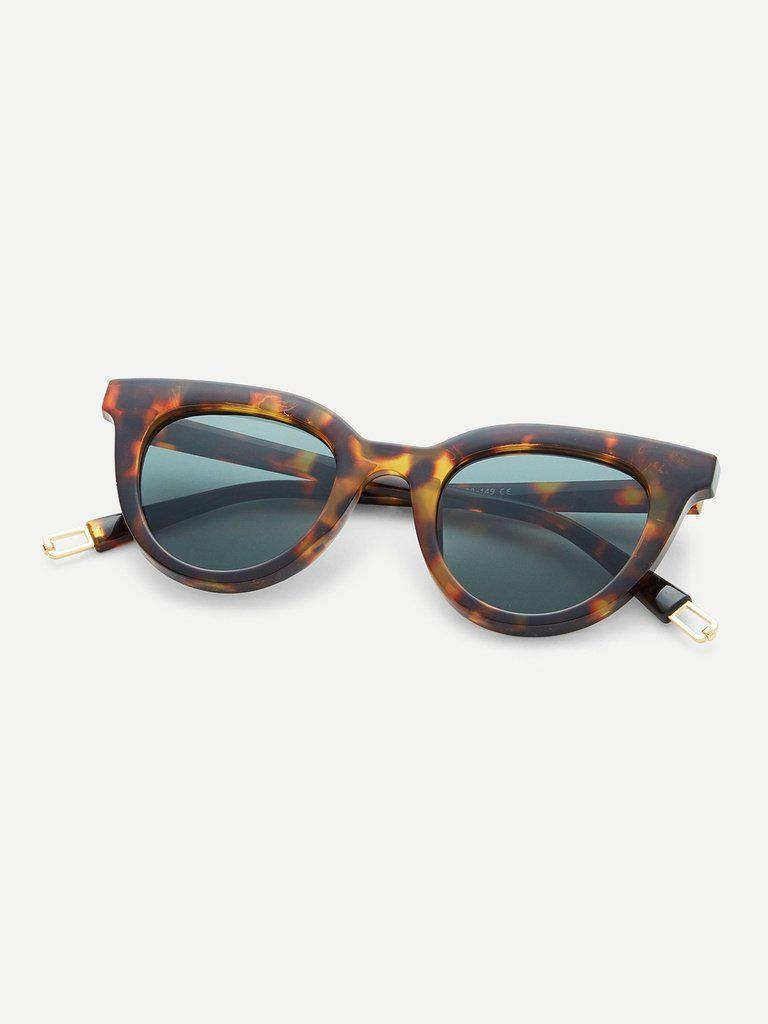 Tinted Flat Lens Sunglasses-accessories-Des Mess