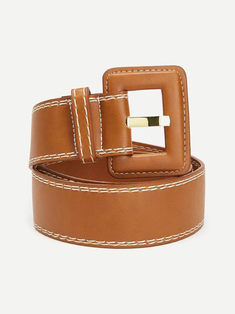 Square Buckle Belt-accessories-Des Mess