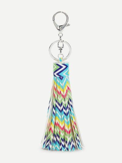 Chevron Tassel Keychain-others-Des Mess