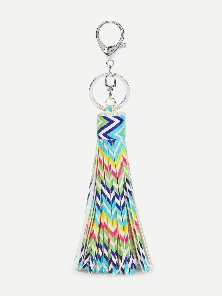 Chevron Tassel Keychain-others-Des Mess