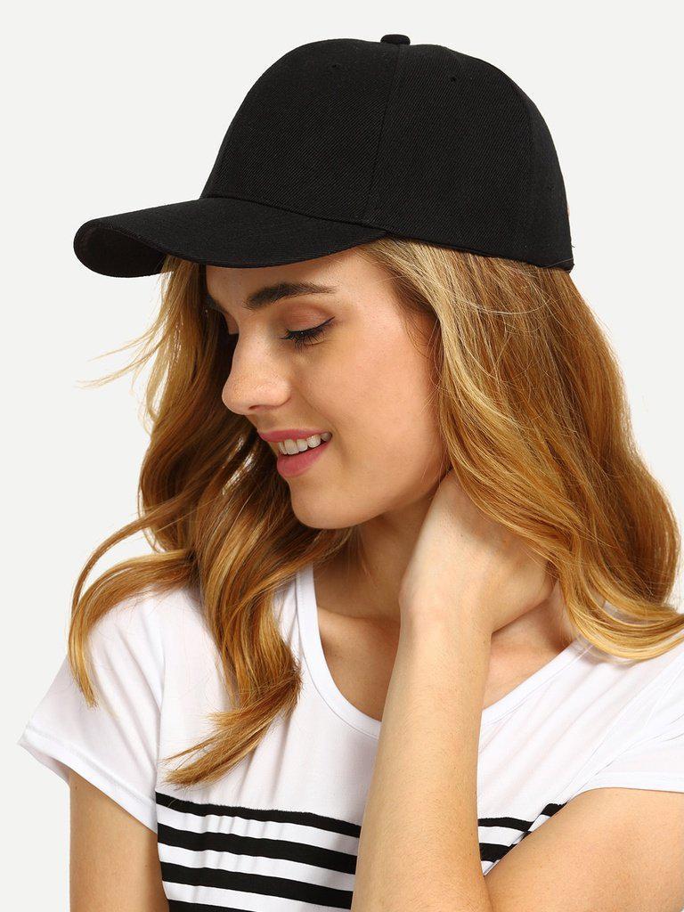 Black Simple Baseball Cap-accessories-Des Mess