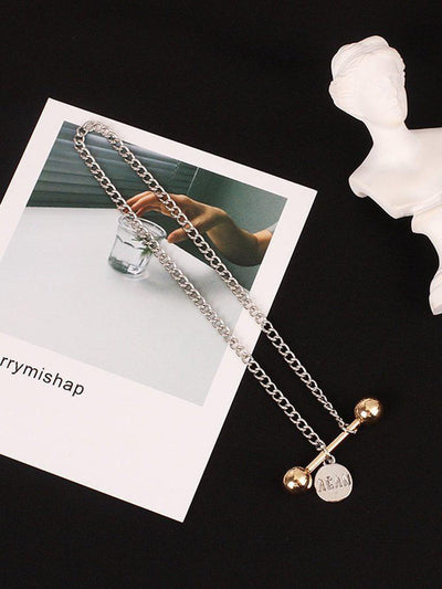 Metal Ball & Sequin Design Chain Anklet-jewelry-Des Mess