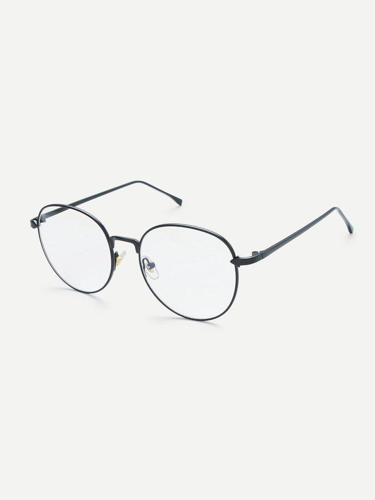Metal Frame Clear Lens Glasses-accessories-Des Mess