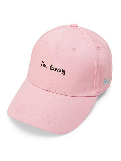 Embroidered Letter Baseball Cap-accessories-Des Mess