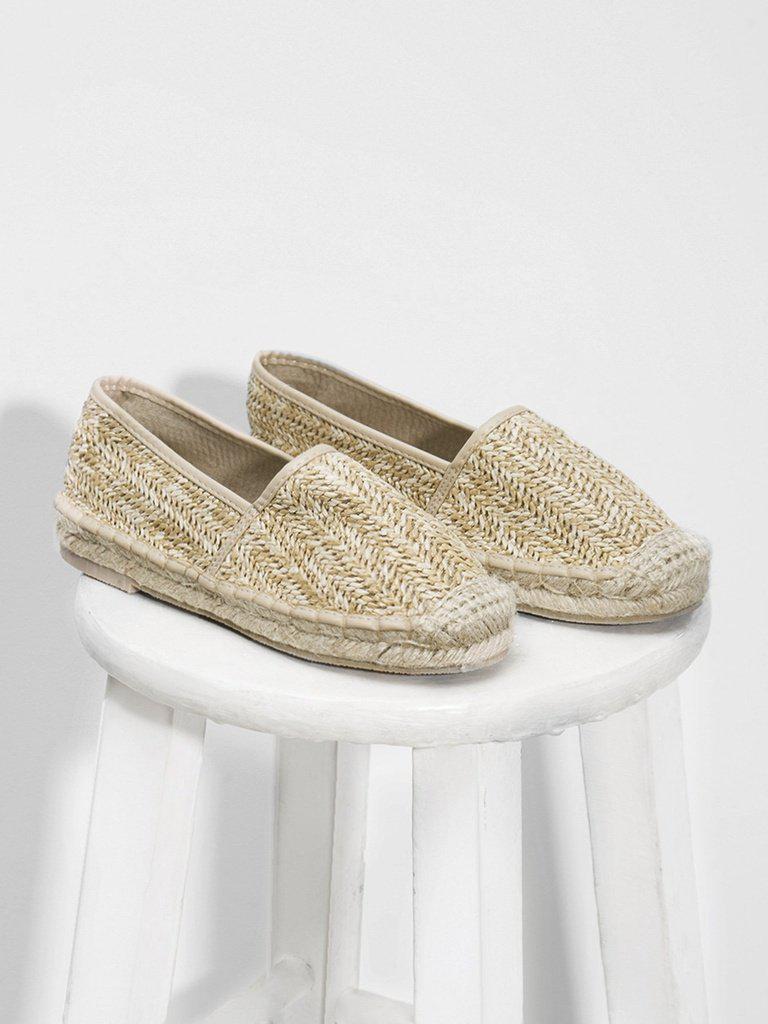 Cap Toe Espadrille Flats-shoes-Des Mess