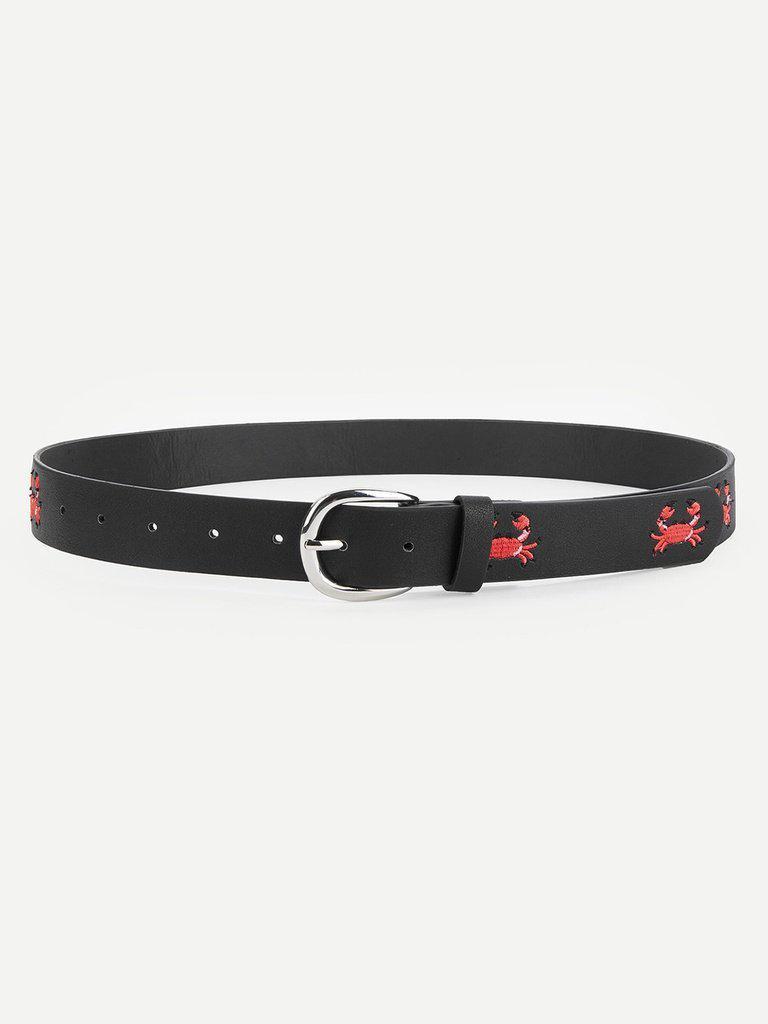 Embroidered Crab Belt-accessories-Des Mess