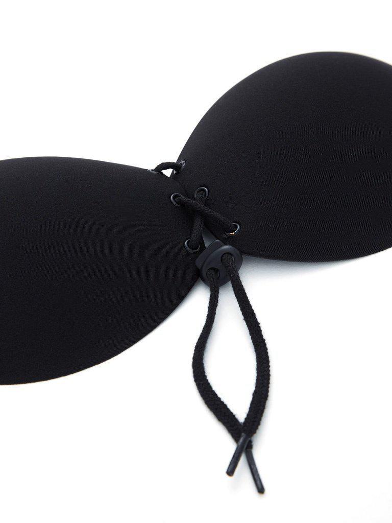 Seamless Lace Up Push Up Self Adhesive Bra-lingerie-Des Mess