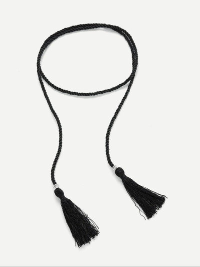 Tassel Skinny Belt-accessories-Des Mess