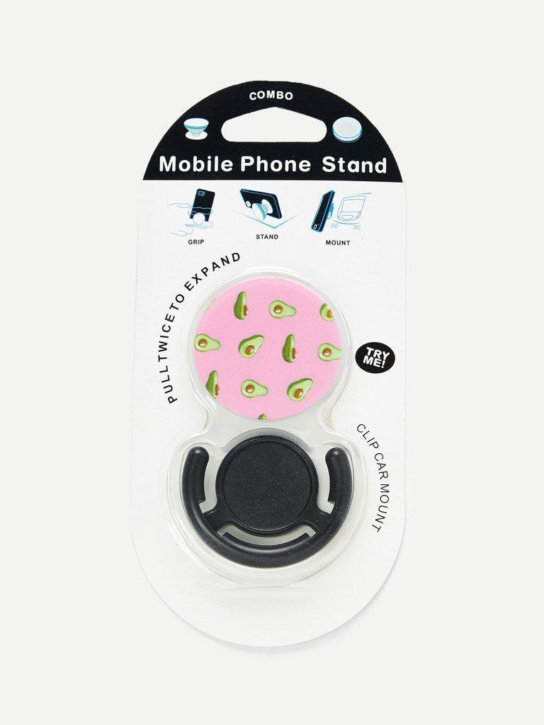 Avocado Pattern Gasbag Phone Holder-others-Des Mess