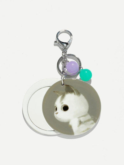 Round Cat Keychain-others-Des Mess
