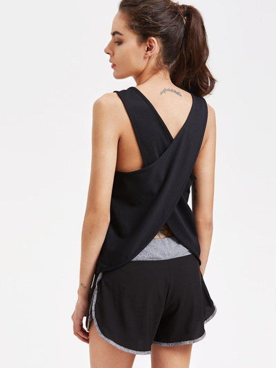 Wrap Back Sports Top-sportswear-Des Mess