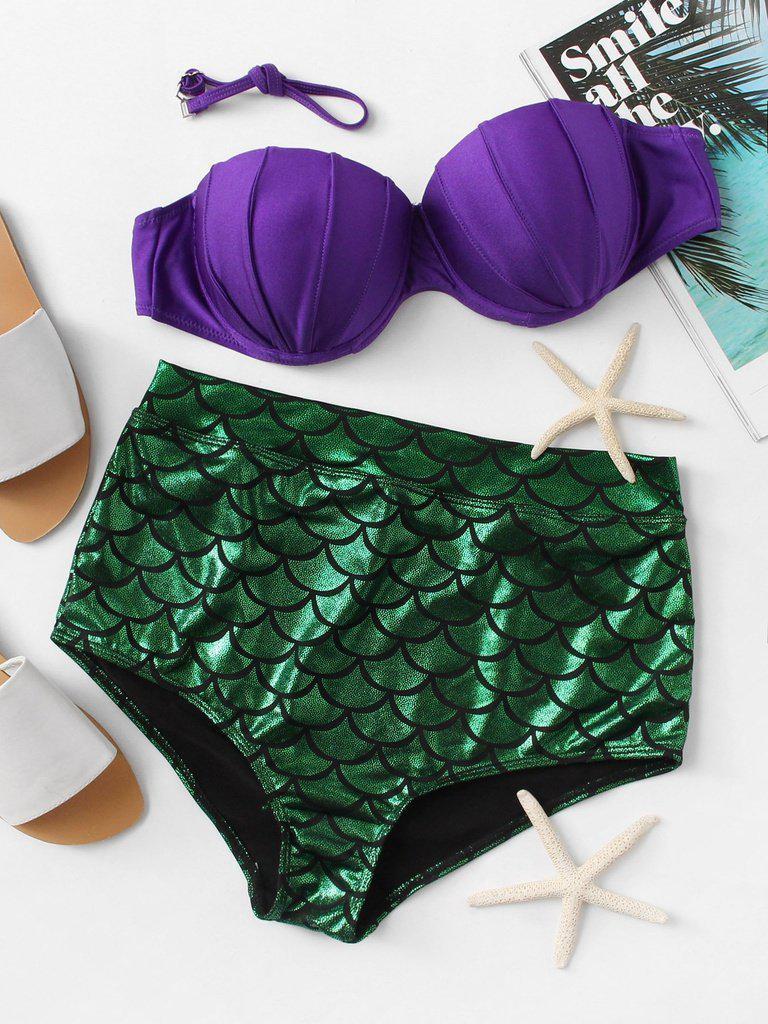 Scale Pattern Bikini Set-swimwear-Des Mess