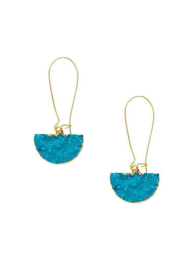 Half Circle Design Drop Earrings-jewelry-Des Mess