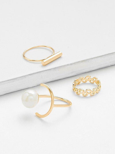 Bar Top Skinny Ring Pack 3pcs-jewelry-Des Mess
