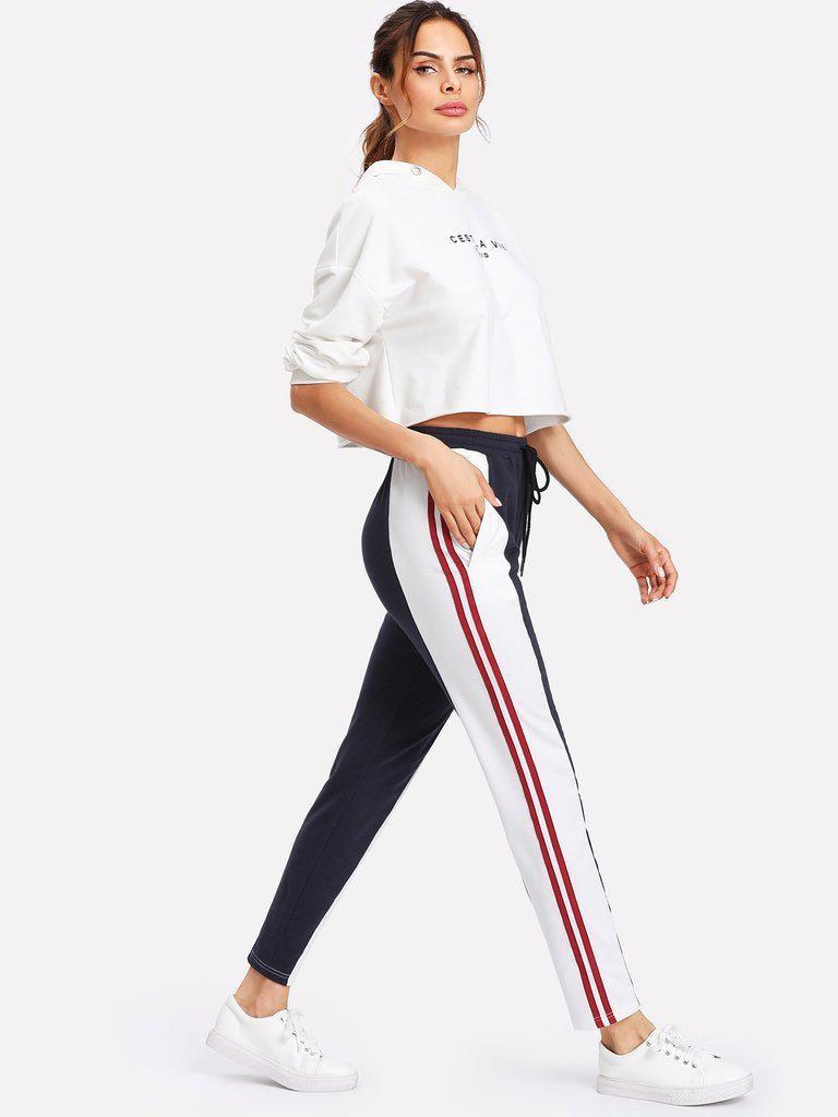 Cut And Sew Drawstring Sweatpants-bottom-Des Mess