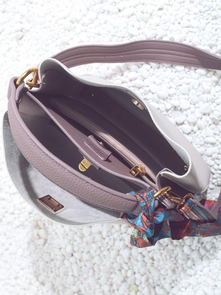 PU Shoulder Bag With Scarf Tassel-accessories-Des Mess