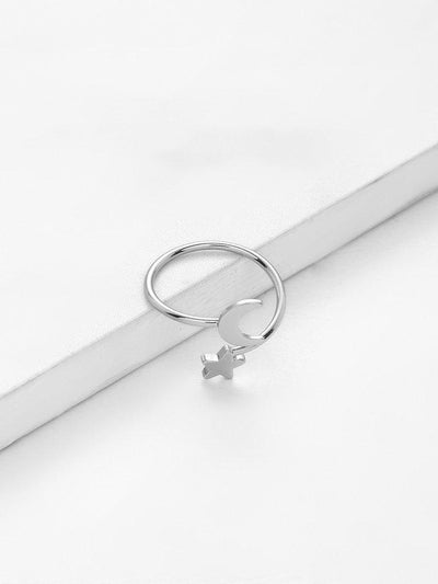 Moon & Star Design Ring-jewelry-Des Mess