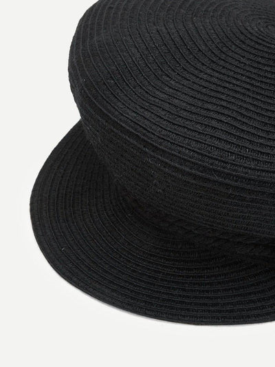 Button Detail Rib Bakerboy Cap-accessories-Des Mess