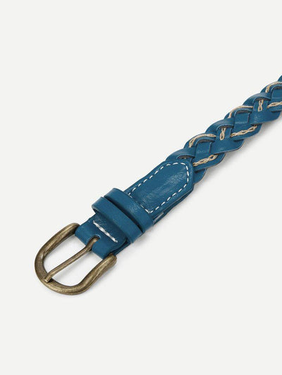 Metal Buckle Braided Belt-accessories-Des Mess