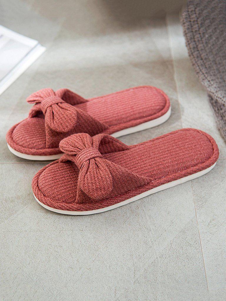 Bow Tie Slippers-shoes-Des Mess