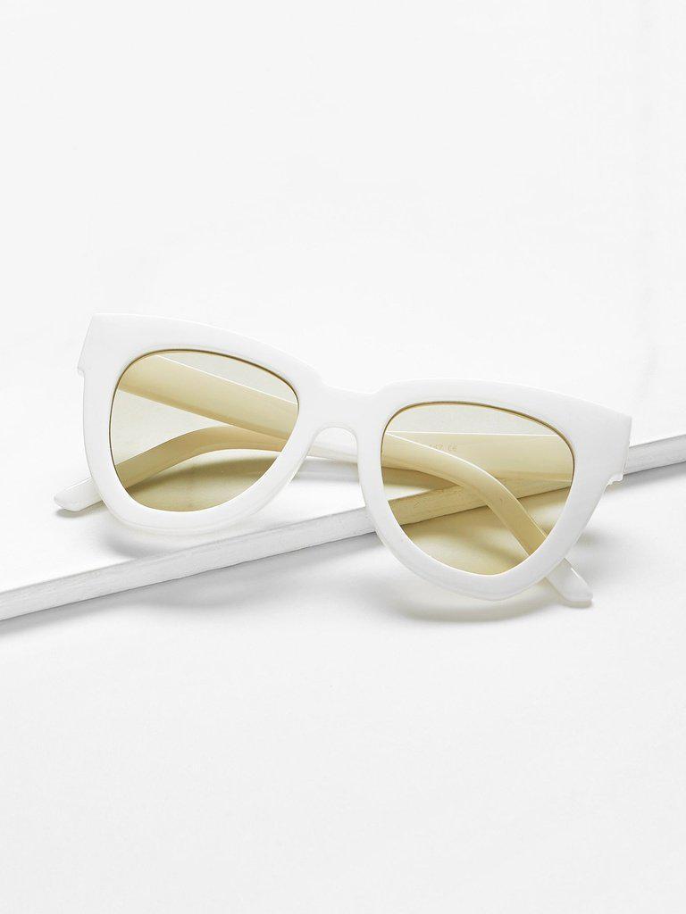 Chunky Frame Cat Eye Sunglasses-accessories-Des Mess