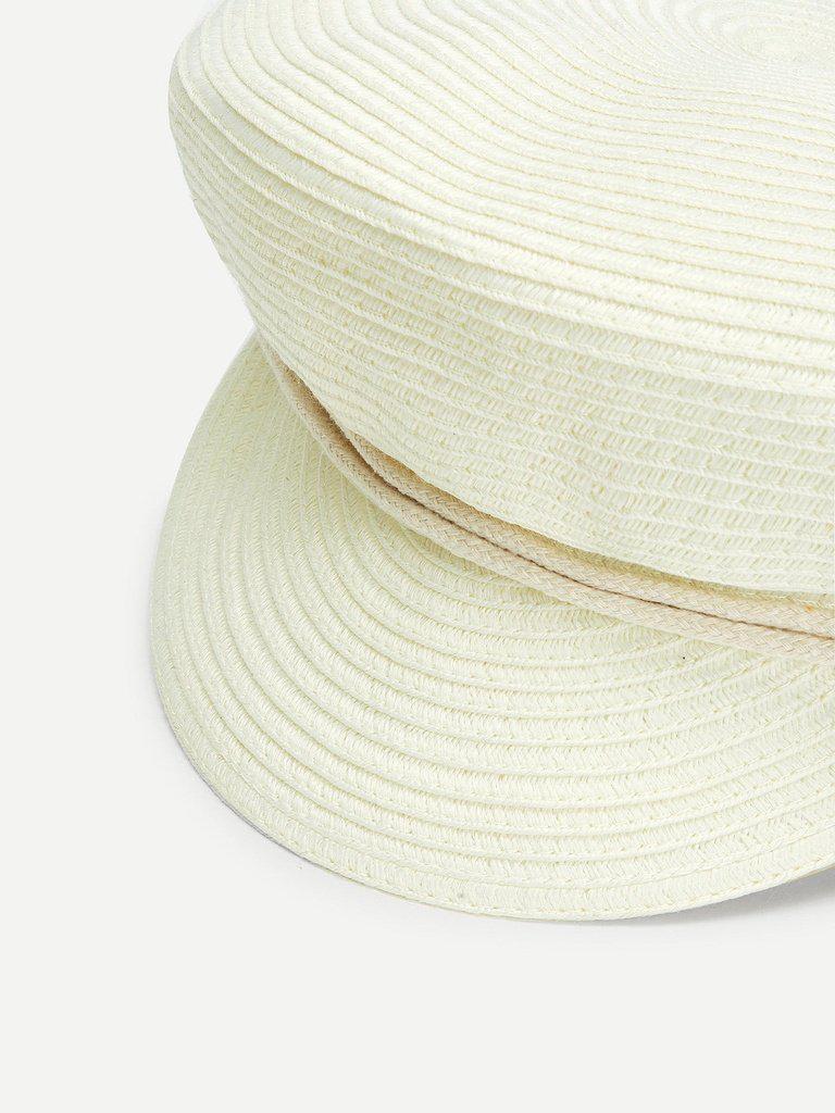 Straw Baker Boy Hat-accessories-Des Mess