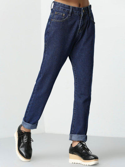 Rolled Up Mom Jeans-bottom-Des Mess