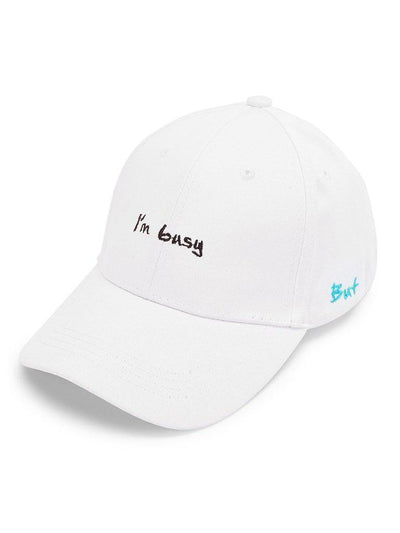 Embroidered Letter Baseball Cap-accessories-Des Mess
