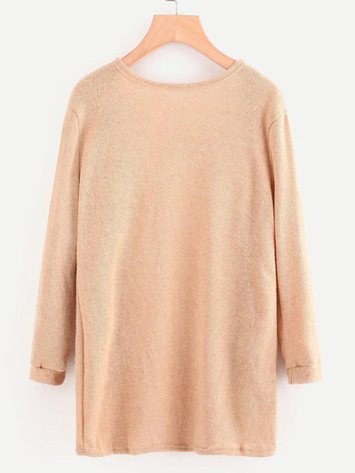 Open Front Sweater With Pockets-outerwear-Des Mess