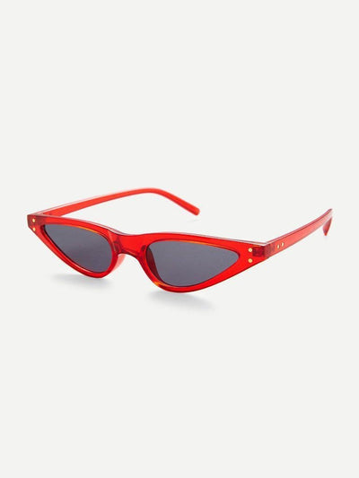 Cat Eye Flat Lens Sunglasses-accessories-Des Mess