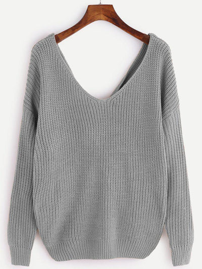 Pearl Beading Twist Infinity Sweater-outerwear-Des Mess