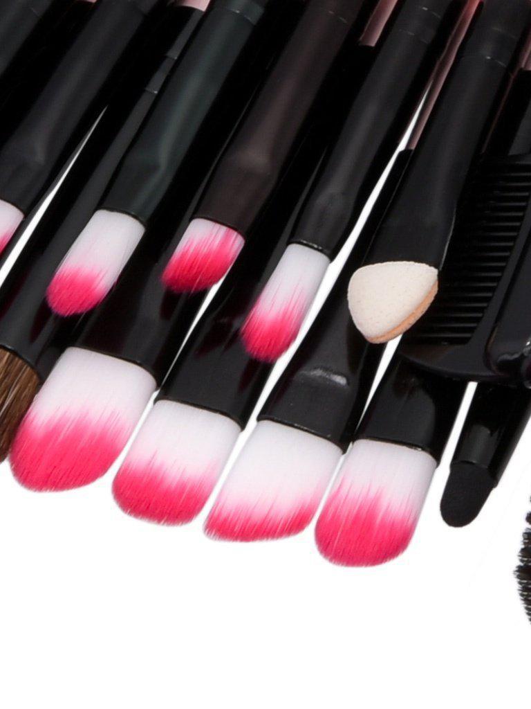 Fan Shaped Professional Makeup Brush 24pcs--Des Mess