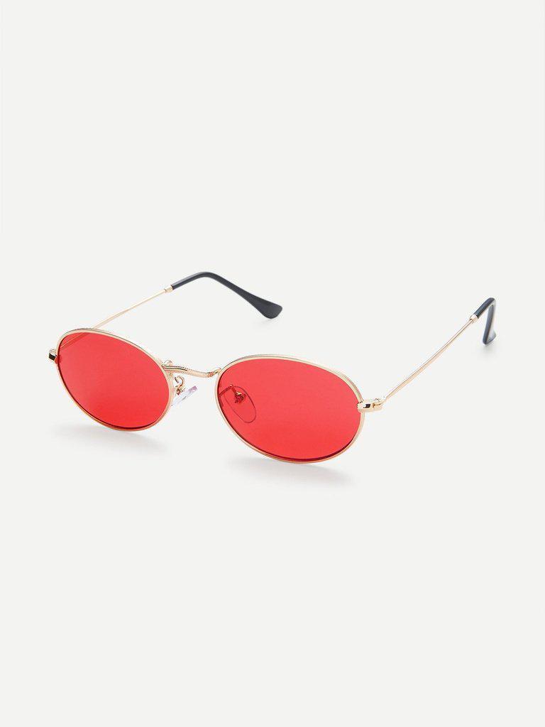 Tinted Oval Sunglasses-accessories-Des Mess