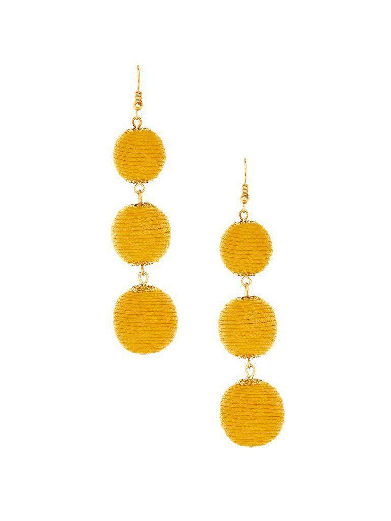 Pom Pom Design Drop Earrings-jewelry-Des Mess