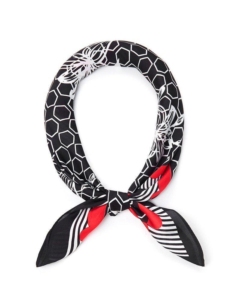 Geometric Pattern Bandana Scarf-accessories-Des Mess